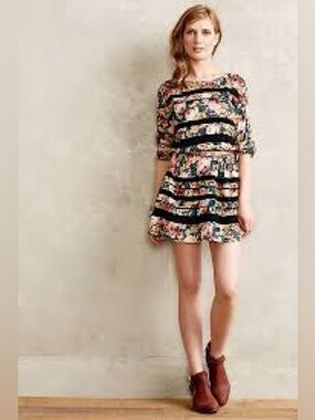 Anthropologie Holding Horses Garden Lace Dress Size Small